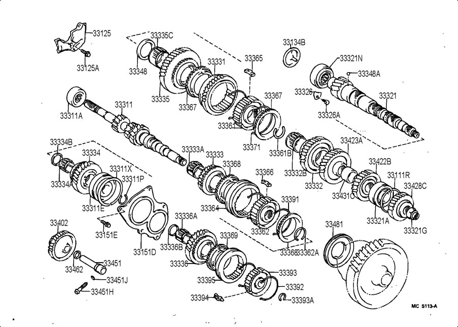 TOYOTA TERCEL TRANSMISSION GEAR (MTM)