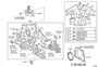 Diagram TIMING GEAR COVER & REAR END PLATE for your 2007 TOYOTA CAMRY XLE 2400CC 16-VALVE DOHC EFI, AUTOMATIC  5-SPEED