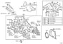 Diagram TIMING GEAR COVER & REAR END PLATE for your 2016 TOYOTA CAMRY XSE Sedan