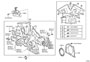 Diagram TIMING GEAR COVER & REAR END PLATE for your 2008 TOYOTA RAV 4 SPORT 2400CC 16-VALVE DOHC EFI, AUTOMATIC  4-SPEED