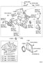 Diagram TIMING GEAR COVER & REAR END PLATE for your 2010 TOYOTA TUNDRA SR-5 4000CC 24-VALVE DOHC EFI, AUTOMATIC 5-SPEED