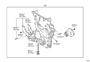 Diagram TIMING GEAR COVER & REAR END PLATE for your 2013 TOYOTA PRIUS