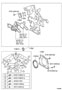 TIMING GEAR COVER & REAR END PLATE Diagram