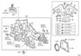 Diagram TIMING GEAR COVER & REAR END PLATE for your 2007 TOYOTA CAMRY XLE 2400CC 16-VALVE DOHC EFI, AUTOMATIC  5-SPEED