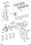 Diagram CRANKSHAFT & PISTON for your 2017 TOYOTA CAMRY SE Sedan