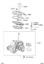 Diagram SHIFT LEVER & RETAINER for your 2010 TOYOTA COROLLA XRS 2400CC 16-VALVE DOHC EFI, MANUAL , 5-SPEED