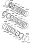 Image of Transmission Clutch Friction Plate image for your 2012 TOYOTA COROLLA