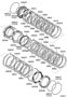 Image of Transmission Clutch Friction Plate image for your 2012 TOYOTA COROLLA