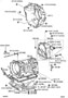 Diagram TRANSMISSION CASE & OIL PAN (ATM) for your 2002 TOYOTA MR2 SPYDER