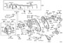 Diagram TRANSFER CASE & EXTENSION HOUSING for your 2007 TOYOTA PRIUS