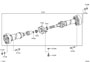 Diagram PROPELLER SHAFT & UNIVERSAL JOINT for your 2014 TOYOTA TUNDRA SR Extended Cab Pickup Fleetside