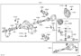 Image of Differential Crush Sleeve image for your 2007 TOYOTA TACOMA 4000CC 24-VALVE DOHC EFI, MANUAL, 6-SPEED