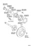 Diagram REAR AXLE SHAFT & HUB for your 2011 TOYOTA TUNDRA Base Standard Cab Pickup Fleetside 4.6L  4WD