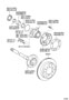 Diagram REAR AXLE SHAFT & HUB for your 2011 TOYOTA TUNDRA Base Standard Cab Pickup Fleetside 4.6L  4WD