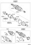 Diagram FRONT DRIVE SHAFT for your 2023 TOYOTA TACOMA SR5 Crew Cab Pickup Fleetside