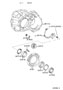 Diagram FRONT AXLE HOUSING & DIFFERENTIAL for your 2003 TOYOTA SIENNA