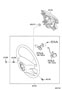 Diagram STEERING WHEEL for your TOYOTA