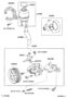 Diagram VANE PUMP & RESERVOIR (POWER STEERING) for your 2004 TOYOTA CAMRY XLE 3000CC 24-VALVE DOHC EFI, AUTOMATIC  5-SPEED