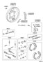 Diagram REAR DRUM BRAKE WHEEL CYLINDER & BACKING PLATE for your TOYOTA