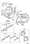 Diagram REAR DRUM BRAKE WHEEL CYLINDER & BACKING PLATE for your TOYOTA