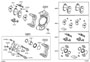 Diagram FRONT DISC BRAKE CALIPER & DUST COVER for your TOYOTA SIENNA