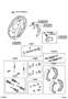Diagram REAR DRUM BRAKE WHEEL CYLINDER & BACKING PLATE for your TOYOTA