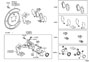 Diagram REAR DISC BRAKE CALIPER & DUST COVER for your 2013 TOYOTA CAMRY LE Sedan