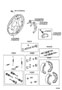 Diagram REAR DRUM BRAKE WHEEL CYLINDER & BACKING PLATE for your TOYOTA
