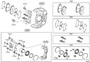 FRONT DISC BRAKE CALIPER & DUST COVER Diagram