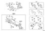 Diagram REAR DISC BRAKE CALIPER & DUST COVER for your 2007 TOYOTA CAMRY XLE 2500CC 16-VALVE DOHC EFI, AUTOMATIC  6-SPEED