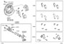 Diagram REAR DISC BRAKE CALIPER & DUST COVER for your 2017 TOYOTA RAV4 LE 2.5L AWD