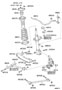 Diagram REAR SPRING & SHOCK ABSORBER for your 2011 TOYOTA COROLLA Base Sedan 1.8L