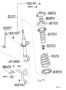 Diagram FRONT SPRING & SHOCK ABSORBER for your 1988 TOYOTA COROLLA