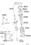 Diagram FRONT SPRING & SHOCK ABSORBER for your 2011 TOYOTA COROLLA LE Sedan