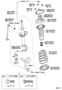 Diagram FRONT SPRING & SHOCK ABSORBER for your 1988 TOYOTA COROLLA