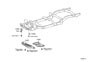 Diagram SUSPENSION CROSSMEMBER & UNDER COVER for your 2003 TOYOTA COROLLA SEDAN, LE 1800CC 16-VALVE DOHC EFI, AUTOMATIC  4-SPEED