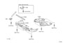 Diagram SUSPENSION CROSSMEMBER & UNDER COVER for your 2003 TOYOTA COROLLA SEDAN, LE 1800CC 16-VALVE DOHC EFI, AUTOMATIC  4-SPEED