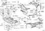 Diagram SUSPENSION CROSSMEMBER & UNDER COVER for your TOYOTA