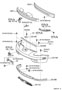 Diagram FRONT BUMPER & BUMPER STAY for your 2014 TOYOTA PRIUS Four Hatchback