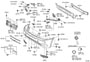 Diagram FRONT BUMPER & BUMPER STAY for your 2000 TOYOTA 4RUNNER