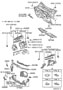 Diagram FRONT FENDER APRON & DASH PANEL for your 2002 TOYOTA RAV 4 EV