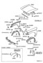 Diagram HOOD & FRONT FENDER for your 1999 TOYOTA TACOMA