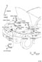 HOOD LOCK & HINGE Diagram