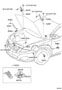 HOOD LOCK & HINGE Diagram