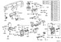 Diagram INSTRUMENT PANEL & GLOVE COMPARTMENT for your 2003 TOYOTA HIGHLANDER