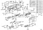 Diagram INSTRUMENT PANEL & GLOVE COMPARTMENT for your 1971 TOYOTA LAND CRUISER