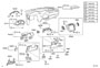 Diagram INSTRUMENT PANEL & GLOVE COMPARTMENT for your 2003 TOYOTA HIGHLANDER