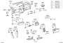Diagram INSTRUMENT PANEL & GLOVE COMPARTMENT for your TOYOTA
