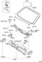 Diagram COWL PANEL & WINDSHIELD GLASS for your 2012 TOYOTA FJ CRUISER Base 4.0L M/T RWD