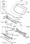 Diagram COWL PANEL & WINDSHIELD GLASS for your 2011 TOYOTA 4RUNNER
